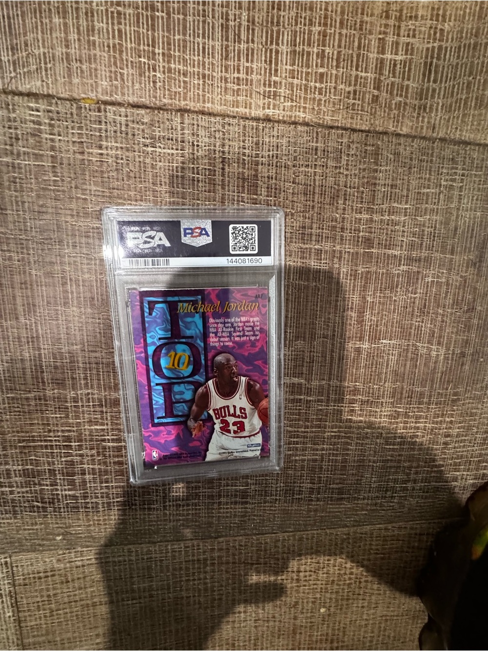 NBA Michael Jordan Holographic Purple Card - PSA